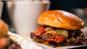 One of our smash burgers 