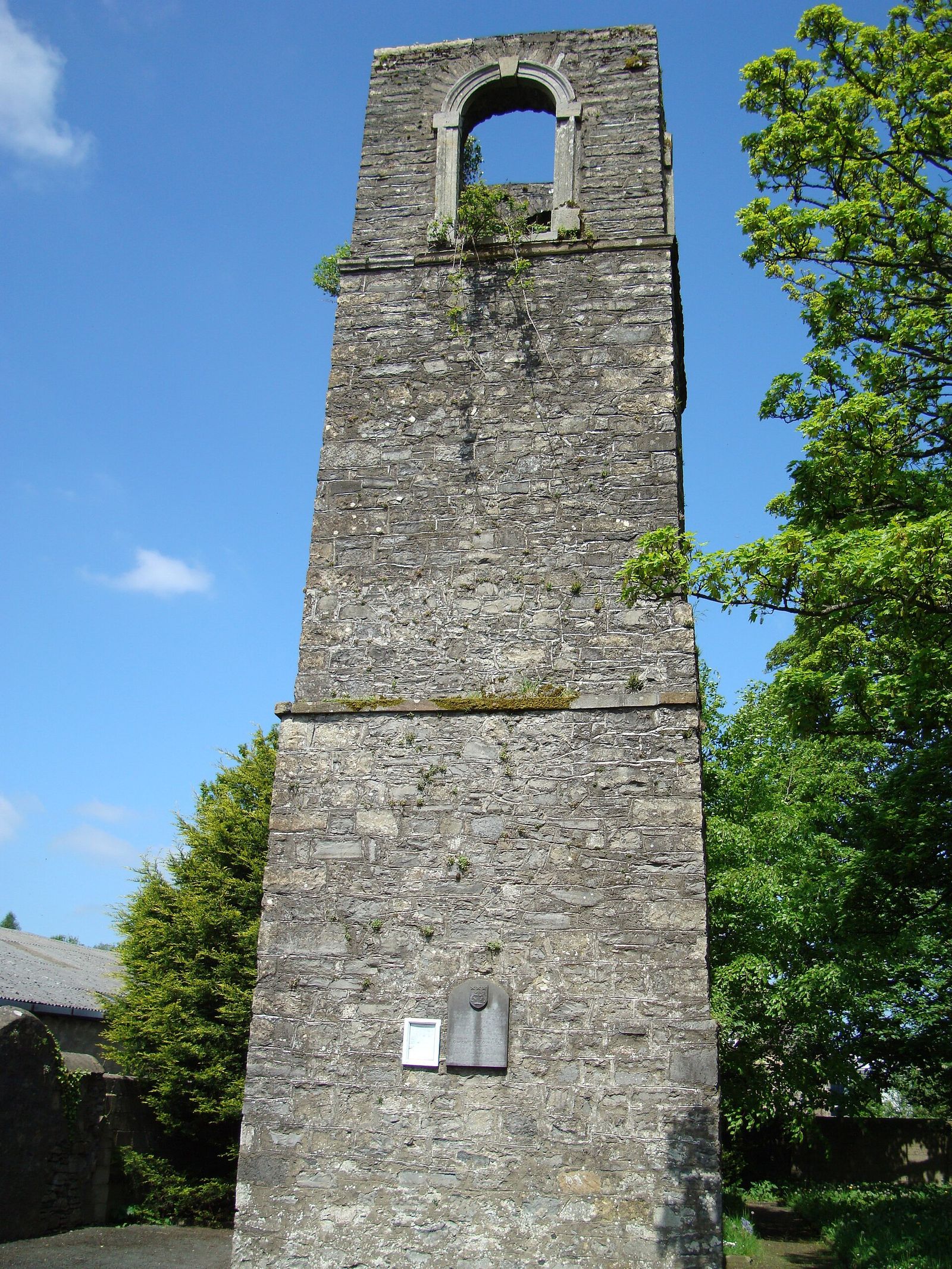 The surviving tower of Cavan Friary in Cavan town