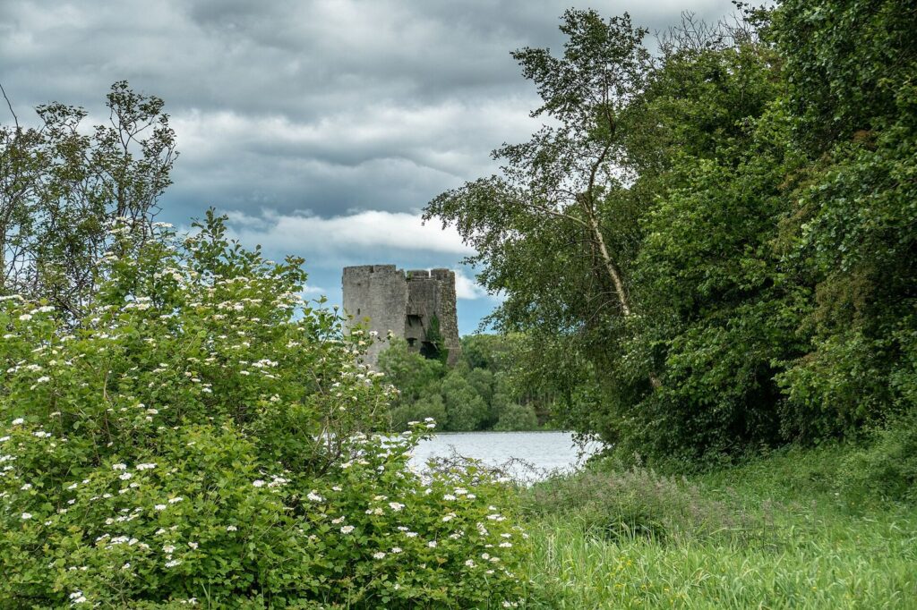 Cloughoughter Castle on its island in Lough Oughter, County Cavan