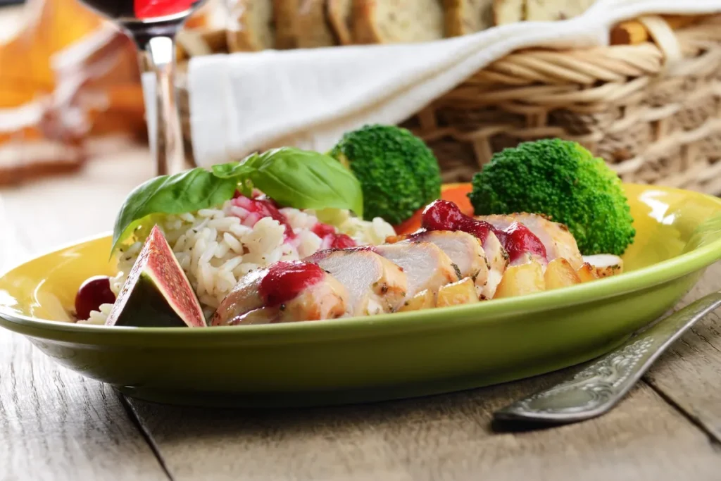 A beautifully plated chicken breast dish showcasing unique flavors from a lesser-known restaurant.